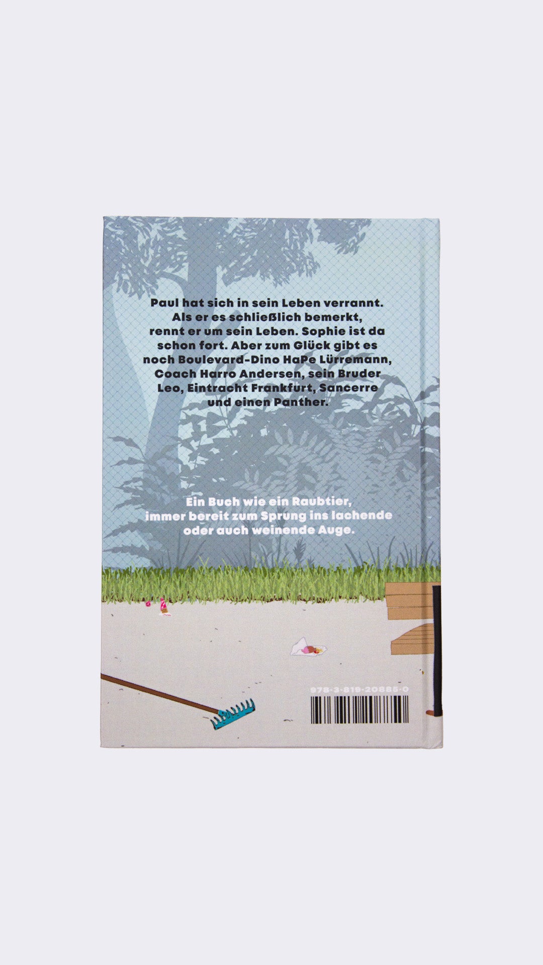 Book cover with text and nature illustration on a white background