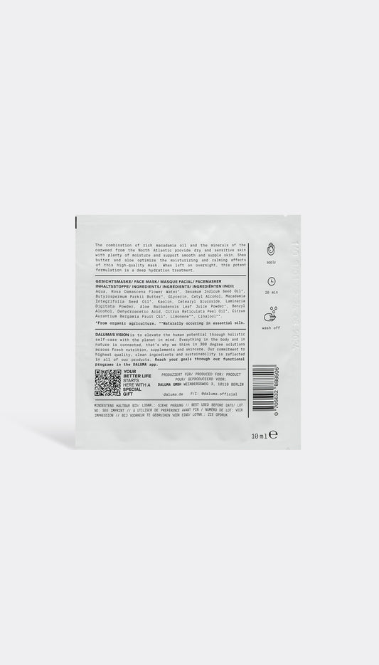 DALUMA Deep Hydration Mask with macadamia oil
