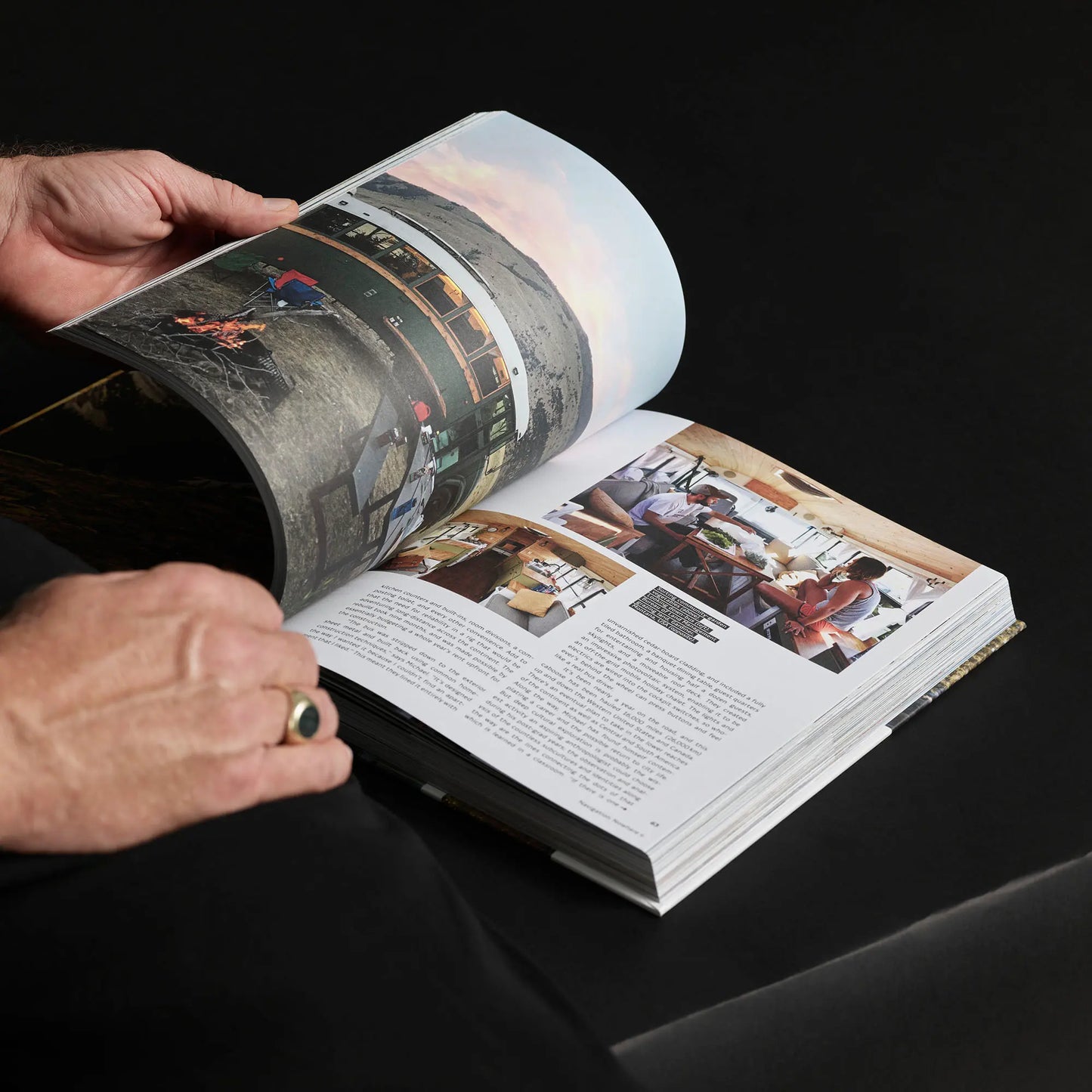 Inside of the hit the road travel book 