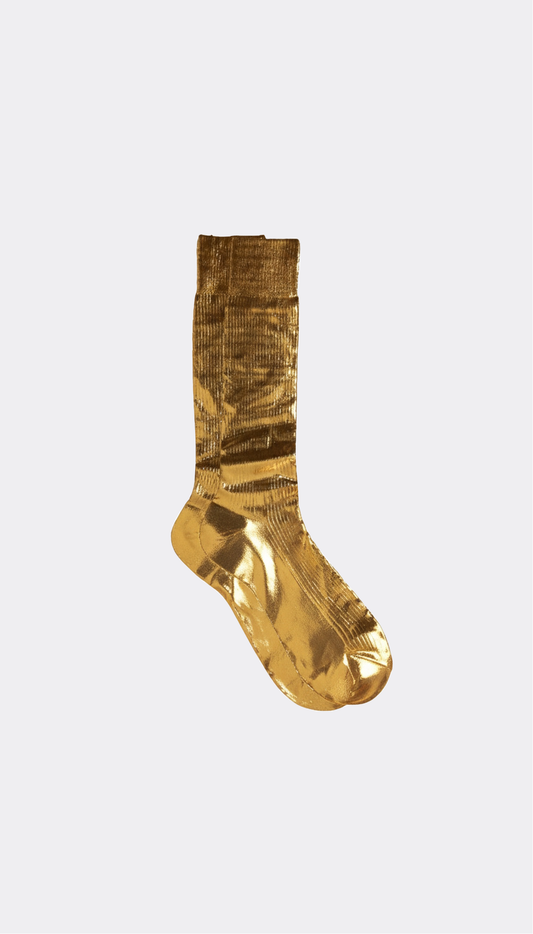 Gold Maria La Rosa socks