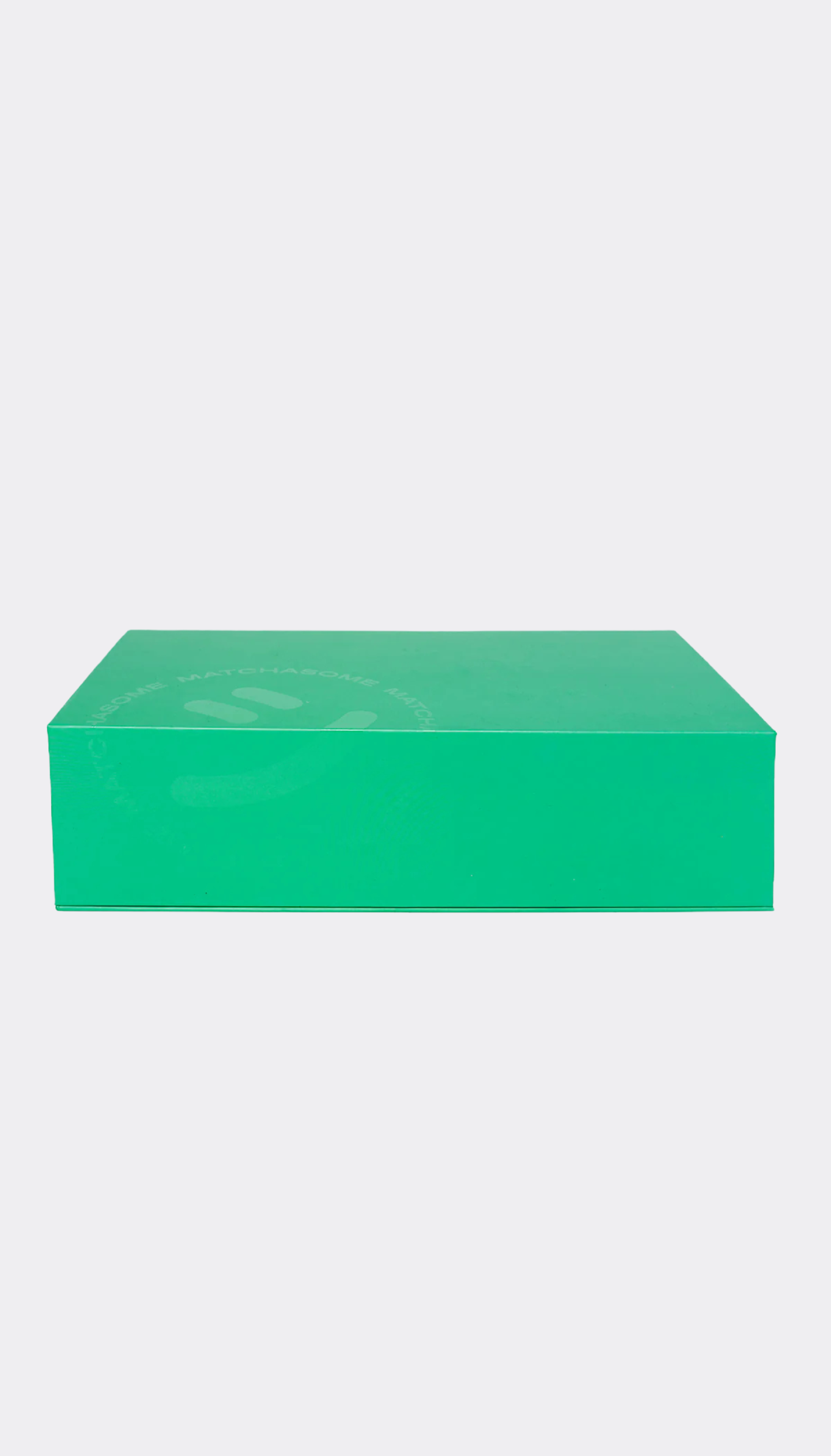 Green rectangular box on a white background