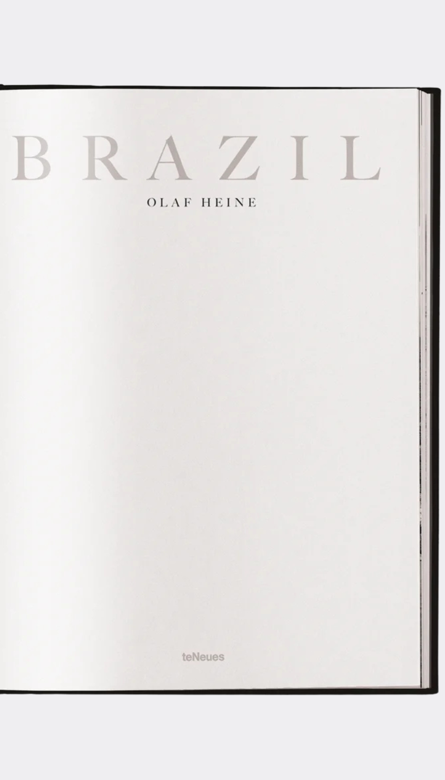 Book titled 'Brazil' by Olaf Heine.